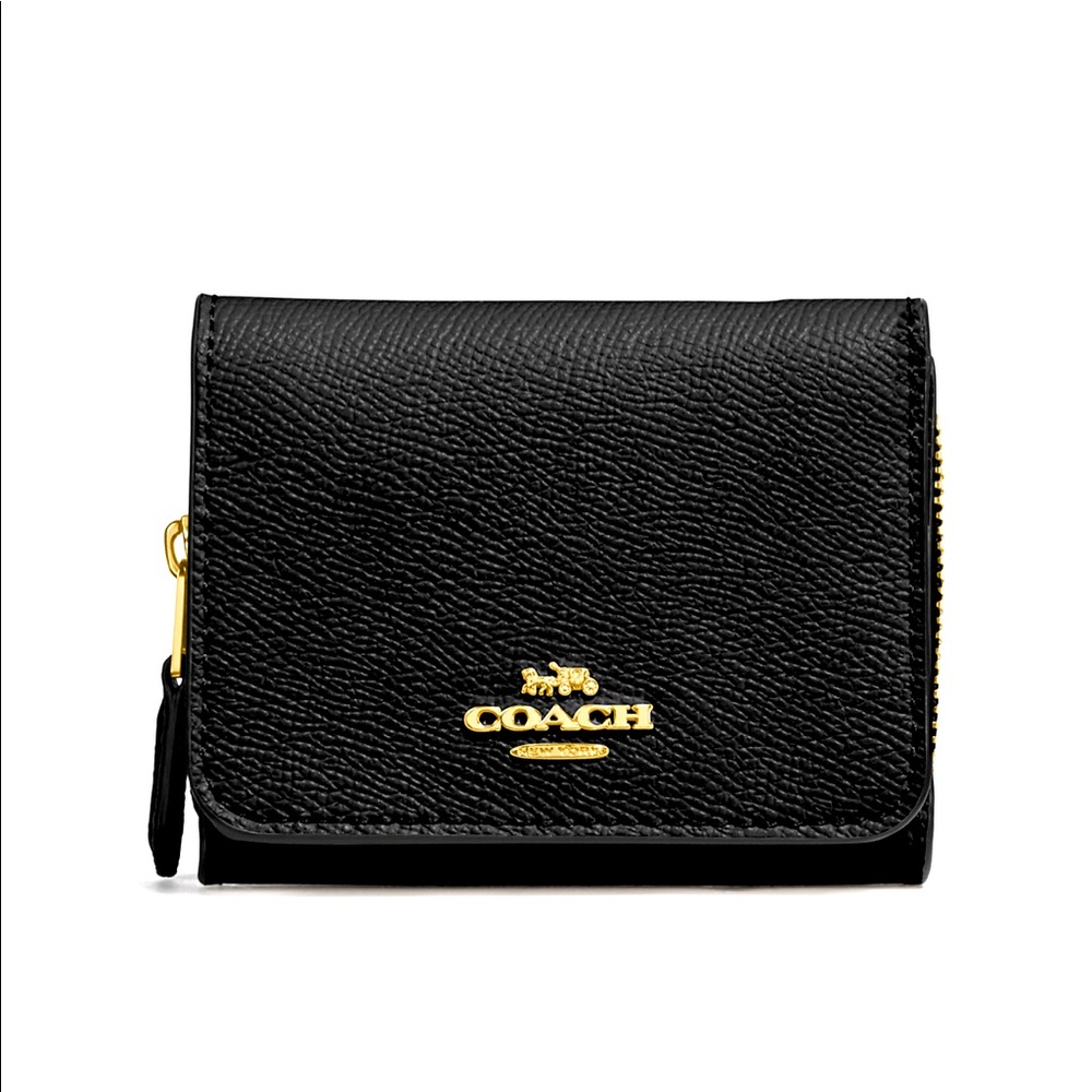 COPY - Coach Small Trifold Wallet in Black